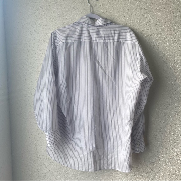 Vintage Dior button down w/ navy blue stripes - Picture 4 of 5